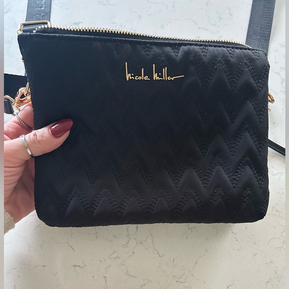 Nicole Miller Black Crossbody Bag - Picture 2 of 16